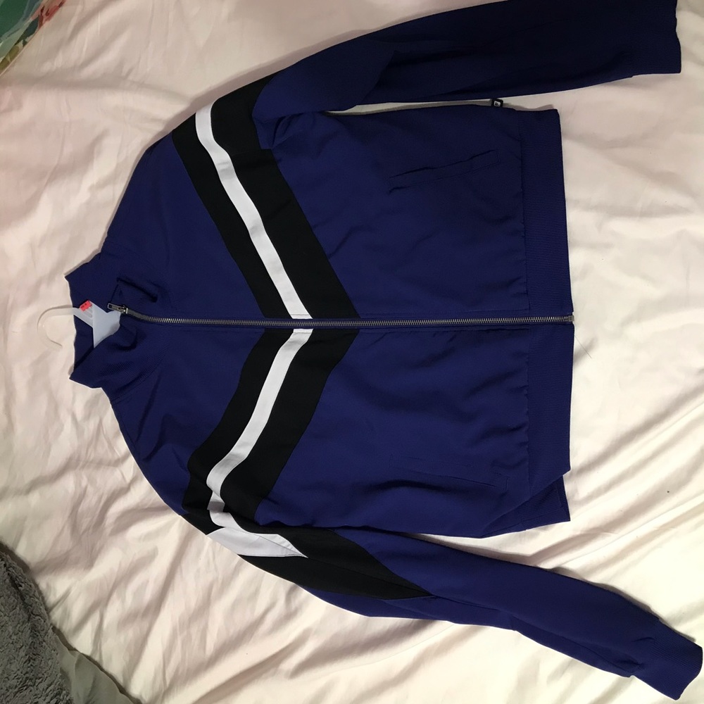Athletic bomber jacket